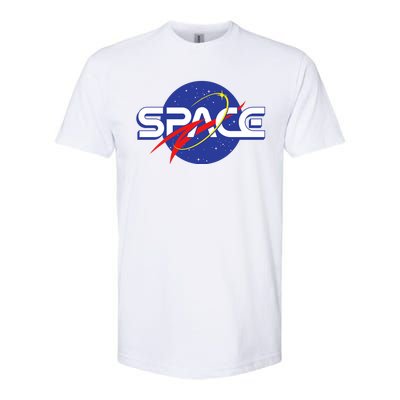 Space Retro logo Softstyle CVC T-Shirt