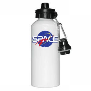 Space Retro logo Aluminum Water Bottle