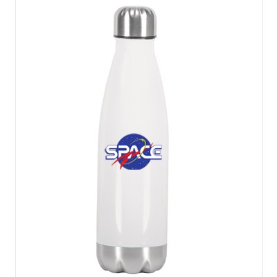 Space Retro logo Stainless Steel Insulated Water Bottle