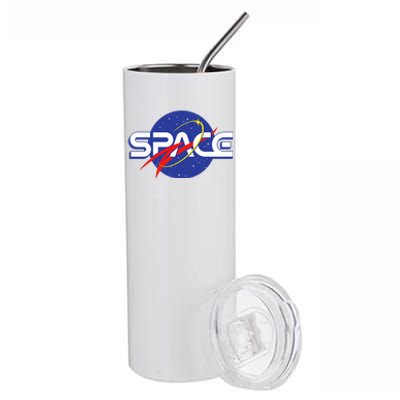 Space Retro logo Stainless Steel Tumbler