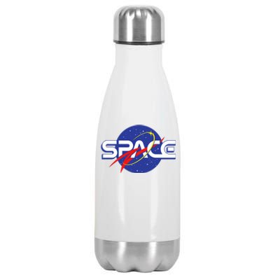 Space Retro logo Stainless Steel Insulated Water Bottle