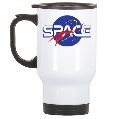 Space Retro logo Stainless Steel Travel Mug