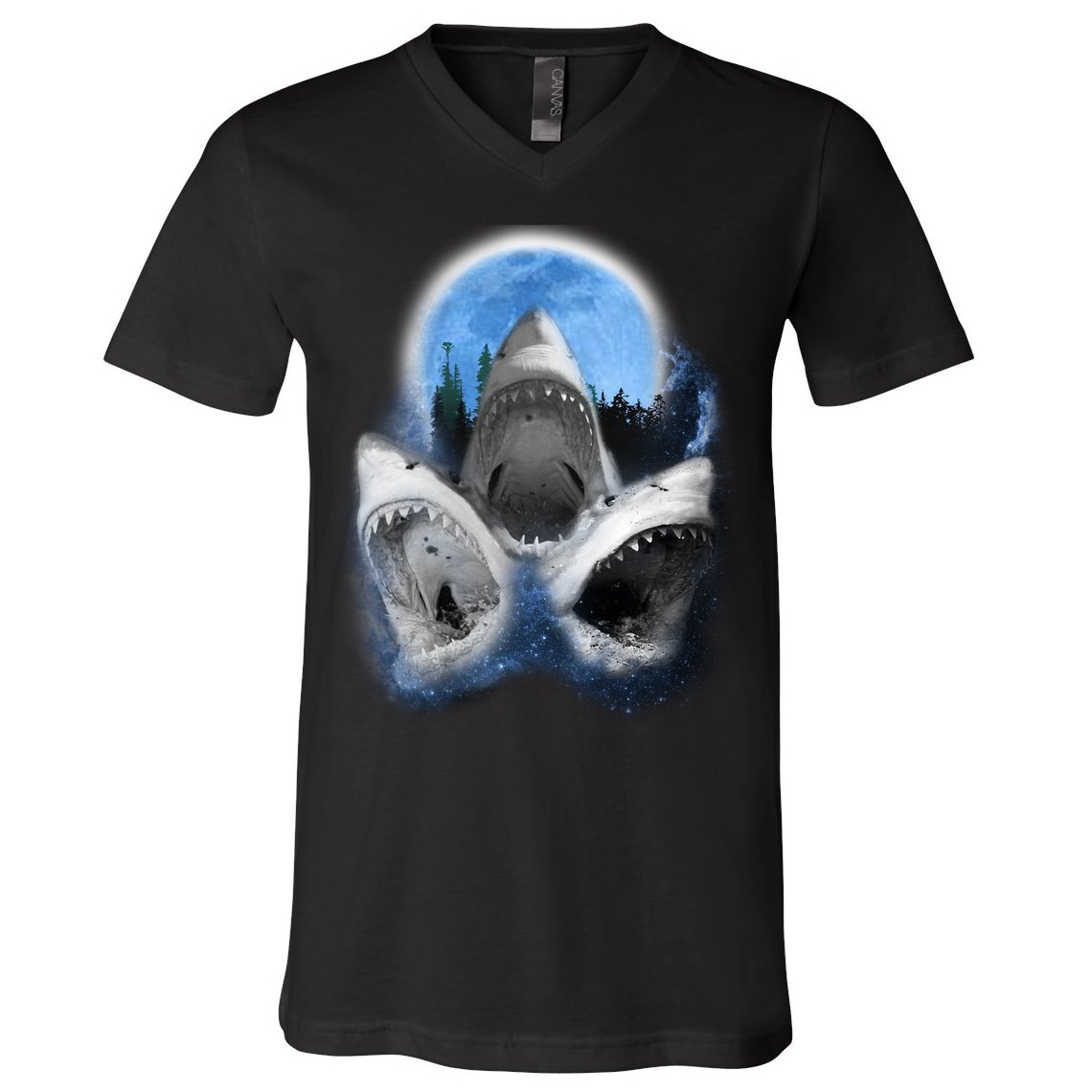 Space Sharks Universe Trio V-Neck T-Shirt