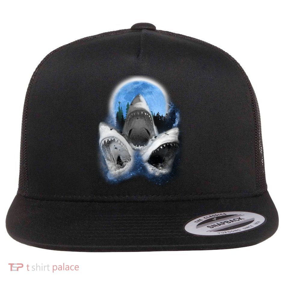 Space Sharks Universe Trio Flat Bill Trucker Hat