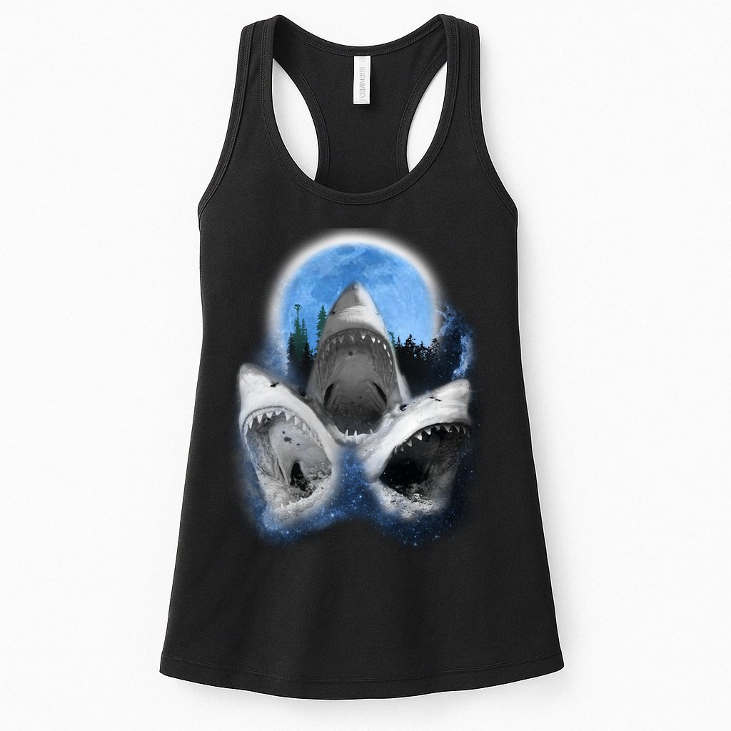 Space Sharks Universe Trio Womens Tank Top