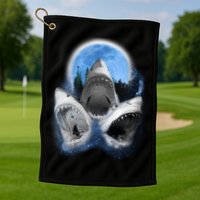 Space Sharks Universe Trio Golf Towel