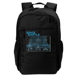 Space Shuttle Diagram Blueprint Daily Commute Backpack