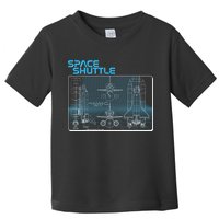 Space Shuttle Diagram Blueprint Toddler T-Shirt