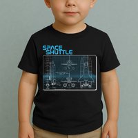 Space Shuttle Diagram Blueprint Toddler T-Shirt