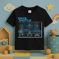 Space Shuttle Diagram Blueprint Toddler T-Shirt