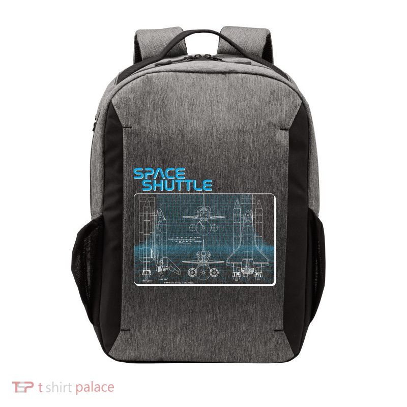 Space Shuttle Diagram Blueprint Vector Backpack