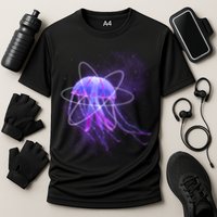 Space Trippy  Jellyfish Cooling Performance Crew T-Shirt
