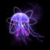 Space Trippy  Jellyfish Cooling Performance Crew T-Shirt