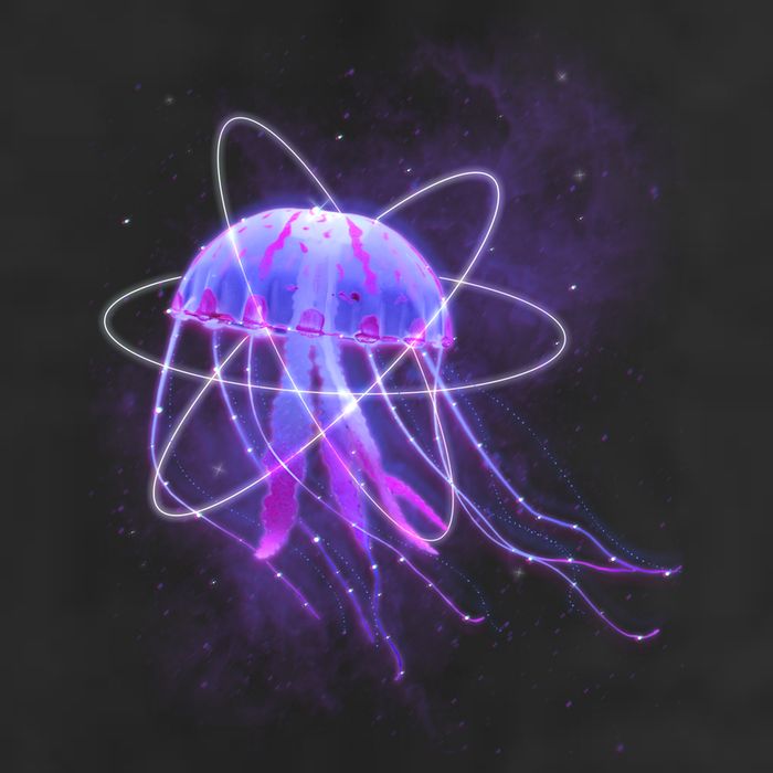 Space Trippy  Jellyfish Adult Drive Performance Visor