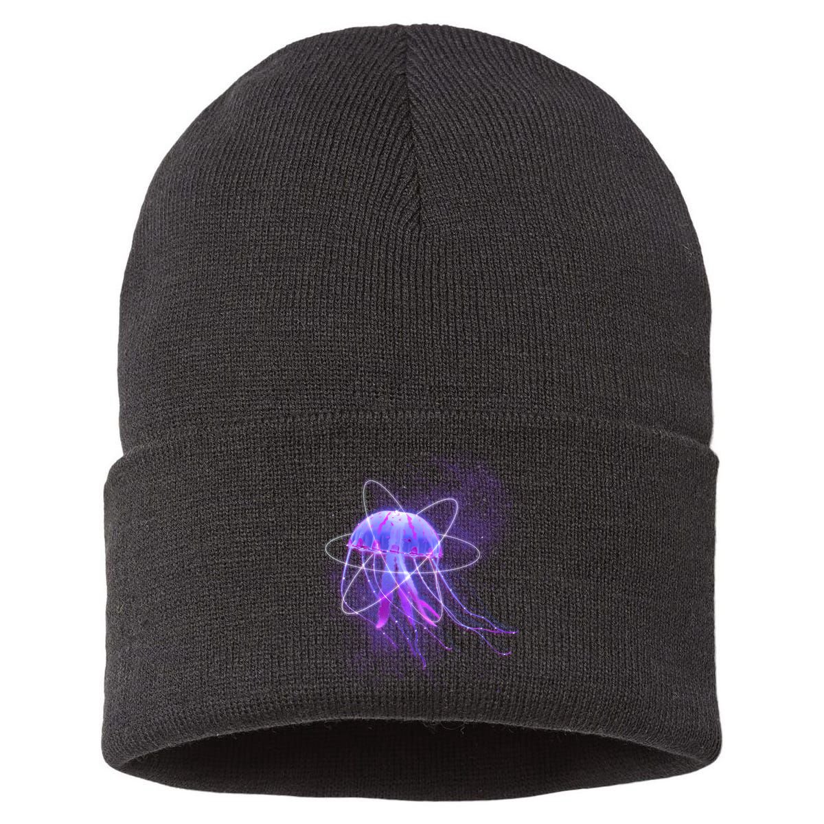 Space Trippy  Jellyfish Sustainable Knit Beanie