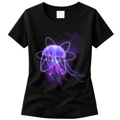 Space Trippy  Jellyfish Womens T-Shirt