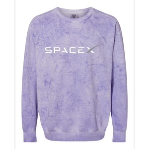 Space X Logo Colorblast Crewneck Sweatshirt