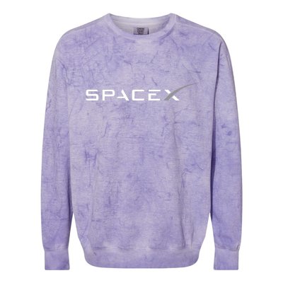 Space X Logo Colorblast Crewneck Sweatshirt