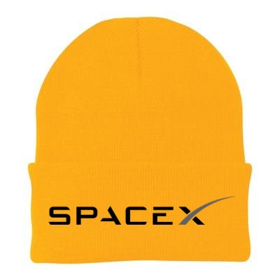 Space X Logo Knit Cap Winter Beanie