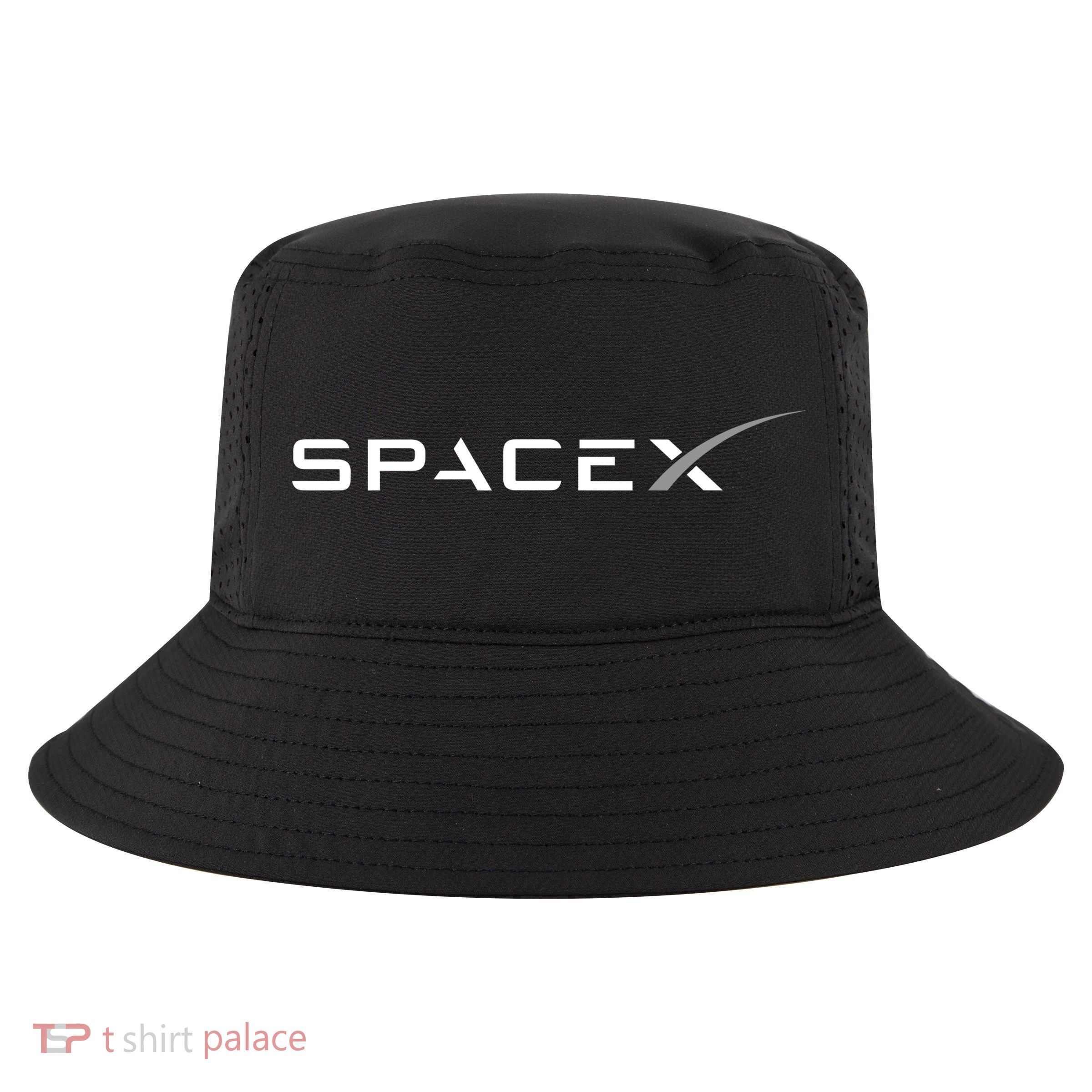 Space X Logo Cool Comfort Performance Bucket Hat