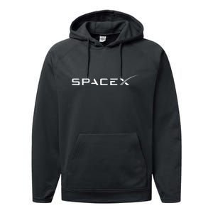 Space X Logo Performance Fleece Hoodie