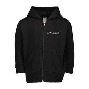 Space X Logo Toddler Zip Fleece Hoodie