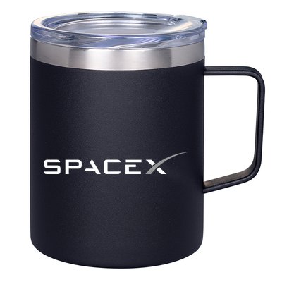 Space X Logo 12oz Stainless Steel Coffee Mug