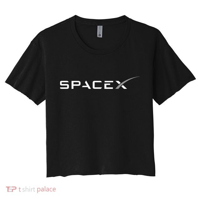 Space X Logo Crop Top