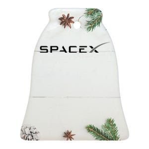 Space X Logo Ceramic Bell Ornament