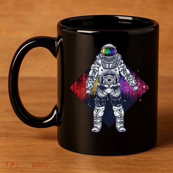 Spaceman Levels 11oz C Handle Ceramic Mug