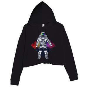 Spaceman Levels Crop Fleece Hoodie