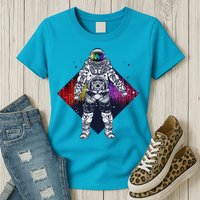 Spaceman Levels Womens T-Shirt