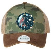 Spaceman Moon Cycle Legacy Tie Dye Trucker Hat