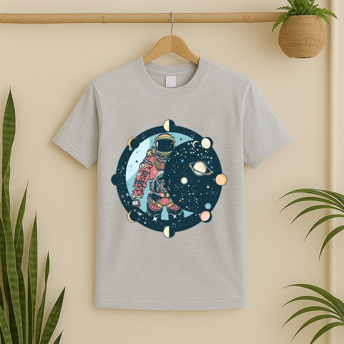Spaceman Moon Cycle T-Shirt