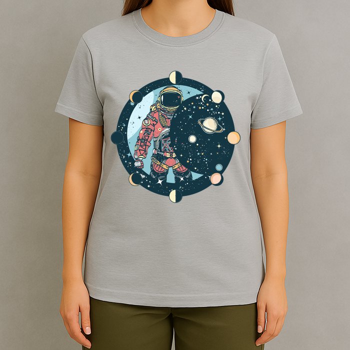 Spaceman Moon Cycle T-Shirt
