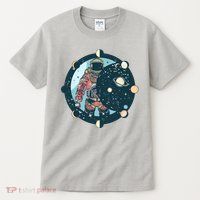 Spaceman Moon Cycle Tall T-Shirt