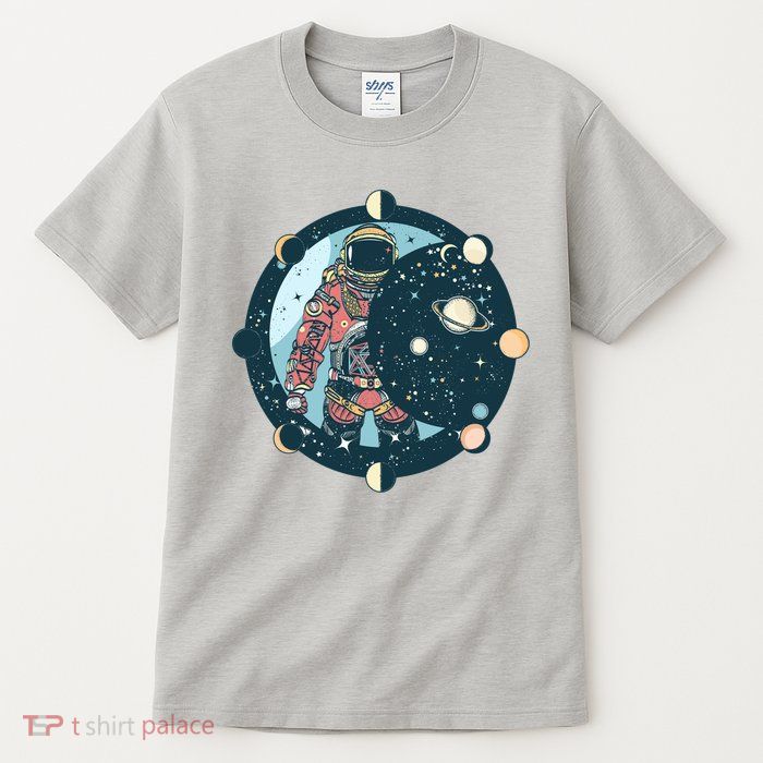 Spaceman Moon Cycle Tall T-Shirt
