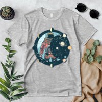 Spaceman Moon Cycle Premium T-Shirt