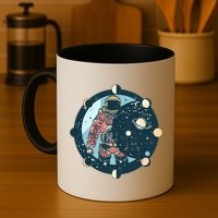 Spaceman Moon Cycle Mug