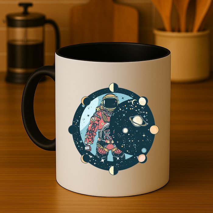 Spaceman Moon Cycle Mug