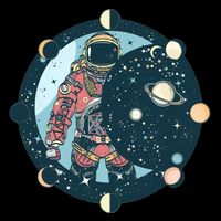 Spaceman Moon Cycle Mug