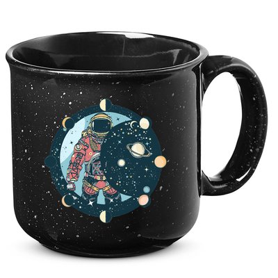 Spaceman Moon Cycle 15oz Campfire Ceramic Mug