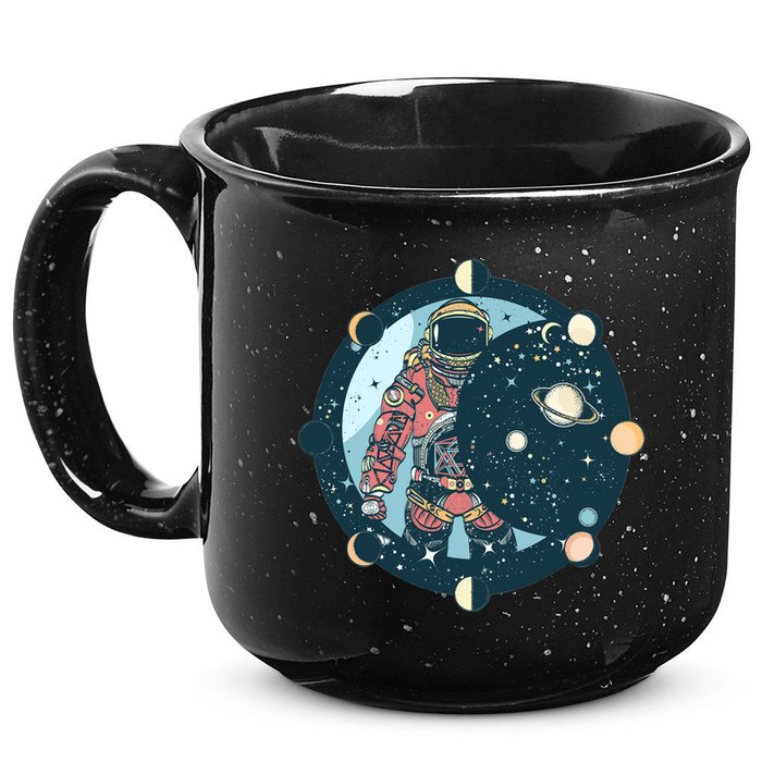 Spaceman Moon Cycle 15oz Campfire Ceramic Mug