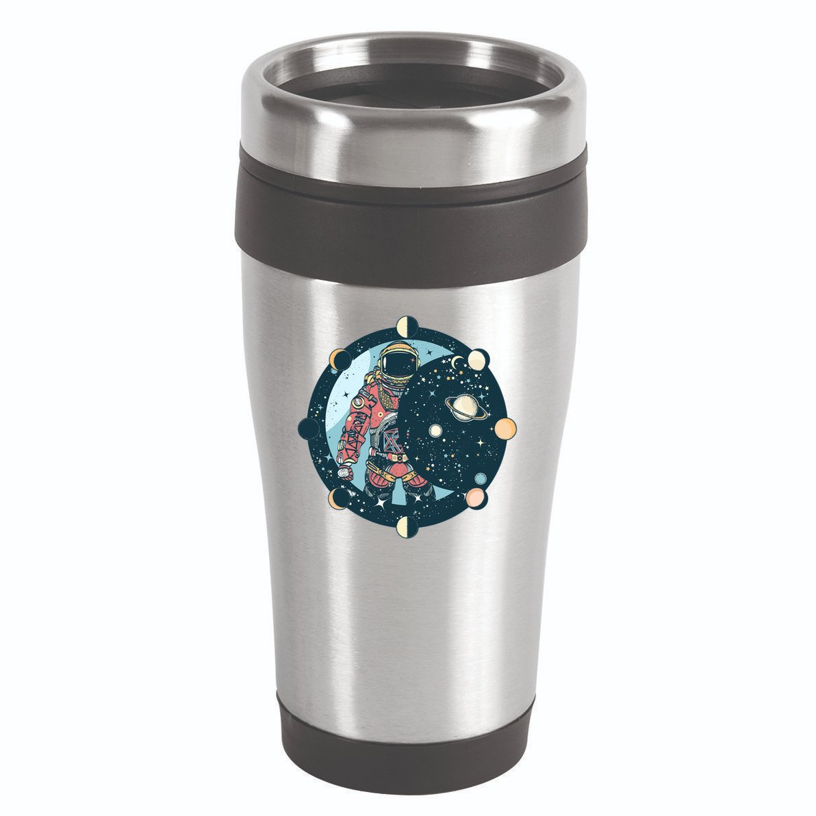 Spaceman Moon Cycle 16oz Travel Tumbler