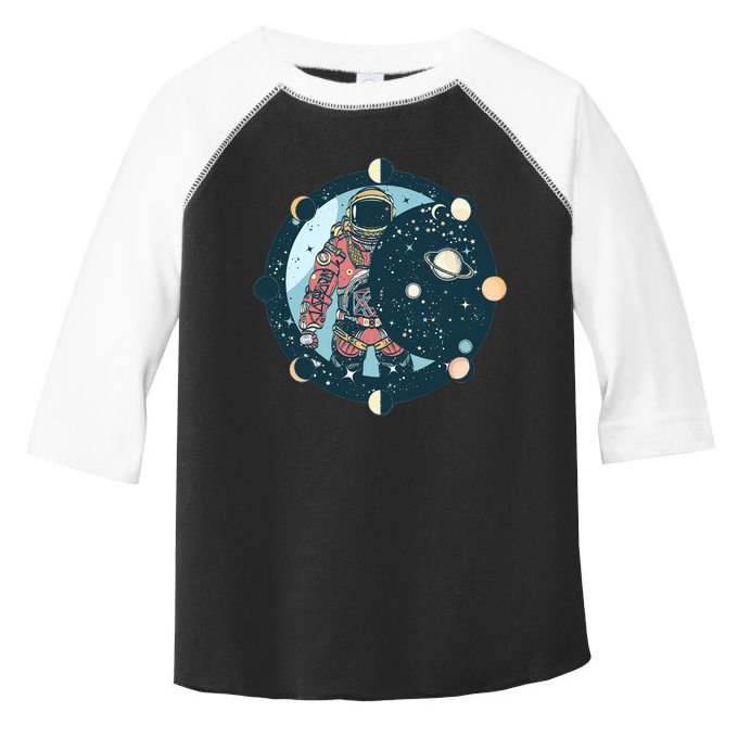 Spaceman Moon Cycle Toddler Fine Jersey T-Shirt