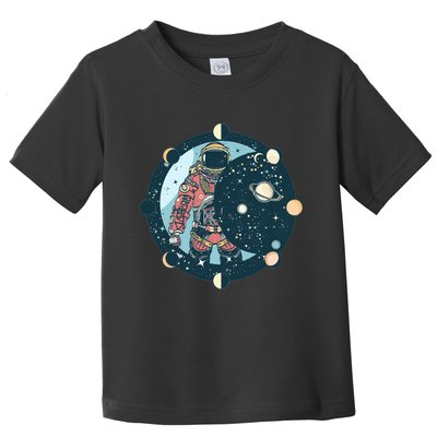 Spaceman Moon Cycle Toddler T-Shirt