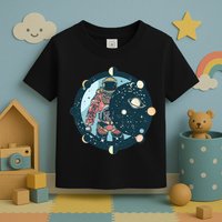 Spaceman Moon Cycle Toddler T-Shirt