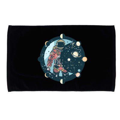Spaceman Moon Cycle Microfiber Hand Towel