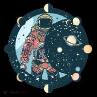 Spaceman Moon Cycle Visor