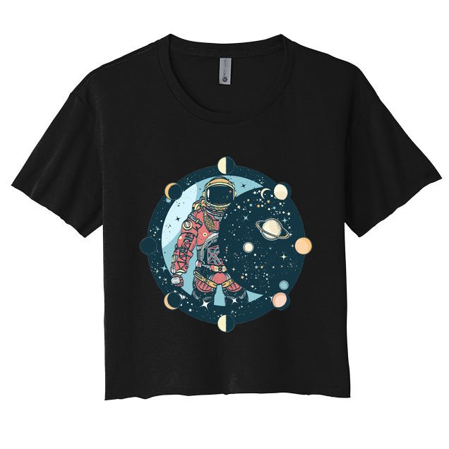 Spaceman Moon Cycle Crop Top